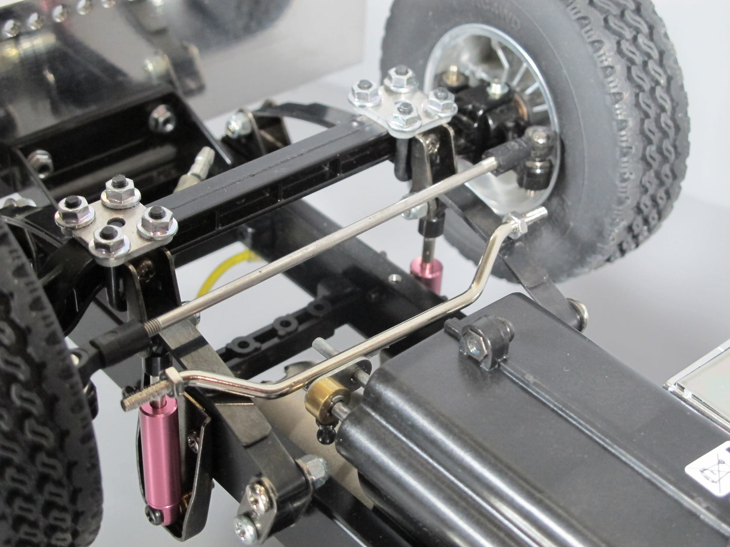 Custom Steel Angle Steering Rod Pole for any Tamiya R/C 1/14 King Hauler Grand Hauler Knight Hauler Cascadia Globeliner Aeromax Scania Volvo Semi Tractor Truck