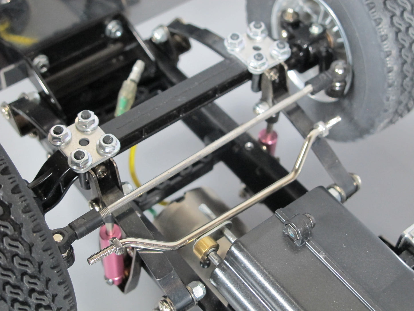 Custom Steel Angle Steering Rod Pole for any Tamiya R/C 1/14 King Hauler Grand Hauler Knight Hauler Cascadia Globeliner Aeromax Scania Volvo Semi Tractor Truck