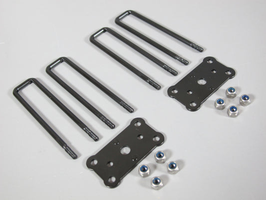 Pair Axle Suspension U- Bolts & Mount Plate for Tamiya 1/10 R/C Ford Juggernaut 1 2