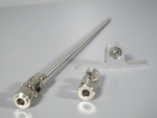 Extend 12" inch Steel Drive Shaft Axle + Mounting Bridge for Tamiya R/C Toy 1/14 King Hauler Knight Hauler Grand Hauler Aeromax Cascadia Scania Globeliner