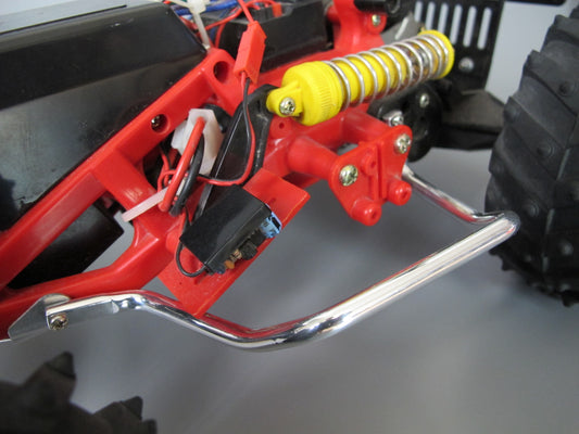 Silver Side Chassis Rail Style Step Bar for Tamiya 1/10 Monster Beetle Lancia Rally Blackfoot Subaru Mud Blaster