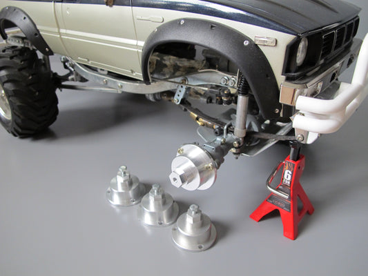 Aluminum Wheel Hub Adapter Set 12mm Hex Tamiya 1/10 Toyota Bruiser Mountaineer