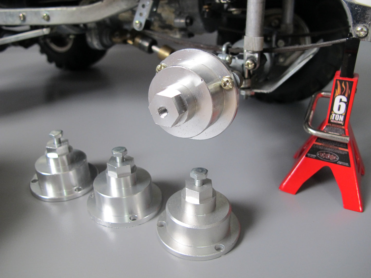 Aluminum Wheel Hub Adapter Set 12mm Hex Tamiya 1/10 Toyota Bruiser Mountaineer