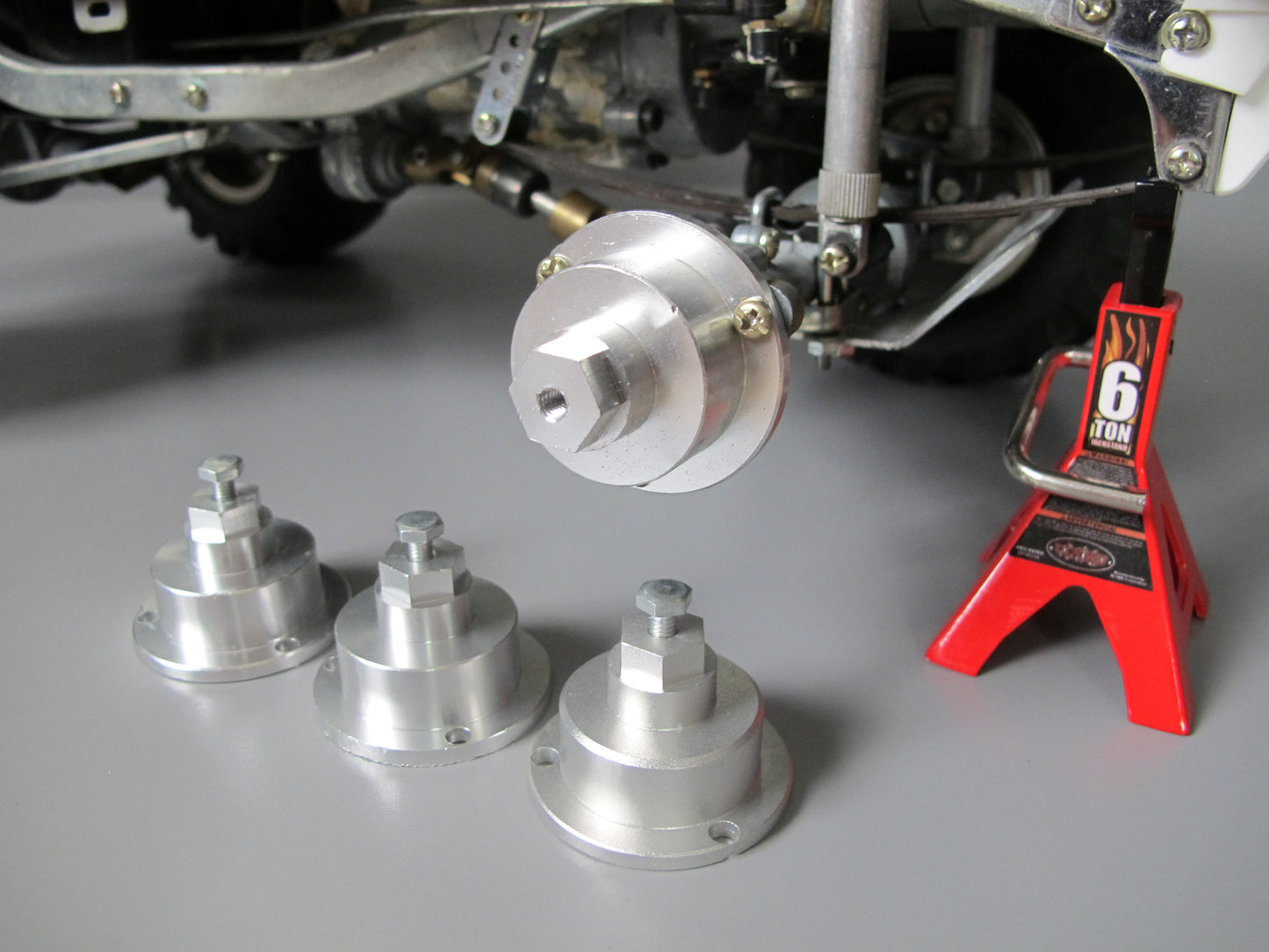 Aluminum Wheel Hub Adapter Set 12mm Hex Tamiya 1/10 Toyota Bruiser Mountaineer