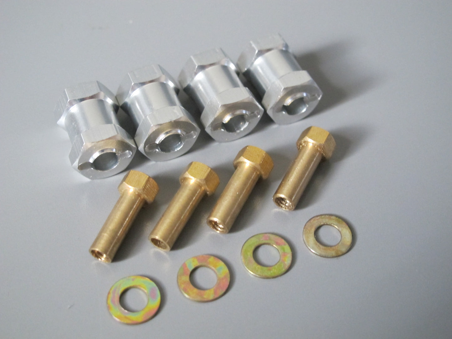 4pcs 17mm Wheel Hub Spacer Extend Extension Widener Adapter Tamiya R/C 1/10 Toy Axial Hpi RC4WD with 12mm Hex Wheel Hub