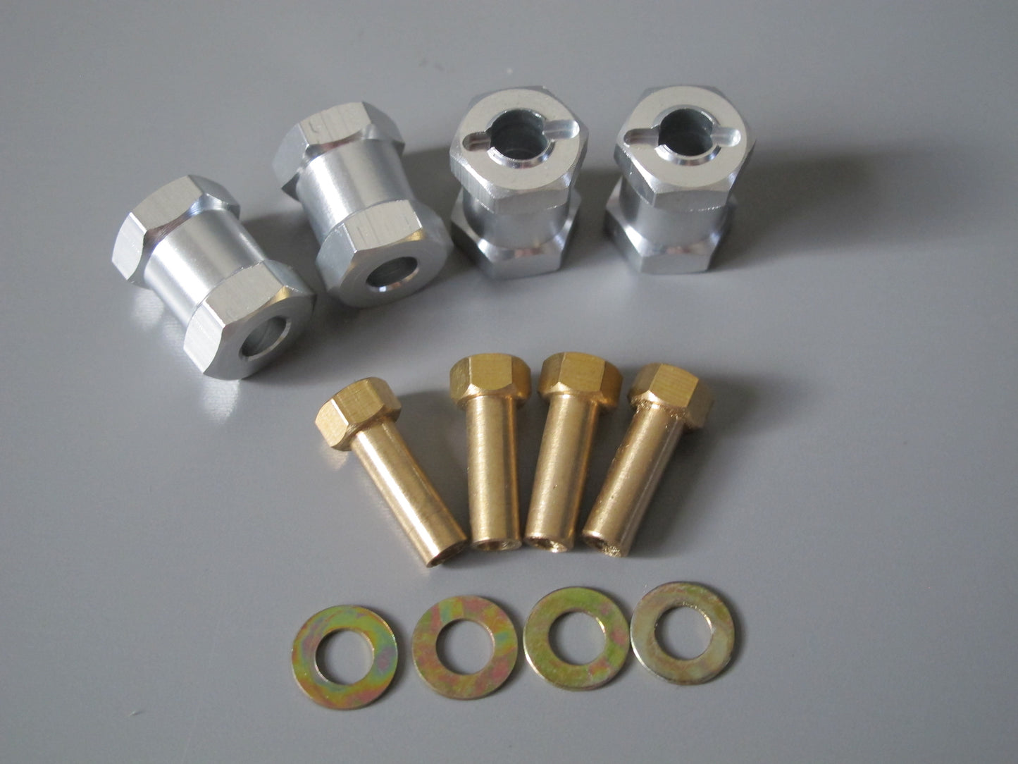 4pcs 17mm Wheel Hub Spacer Extend Extension Widener Adapter Tamiya R/C 1/10 Toy Axial Hpi RC4WD with 12mm Hex Wheel Hub