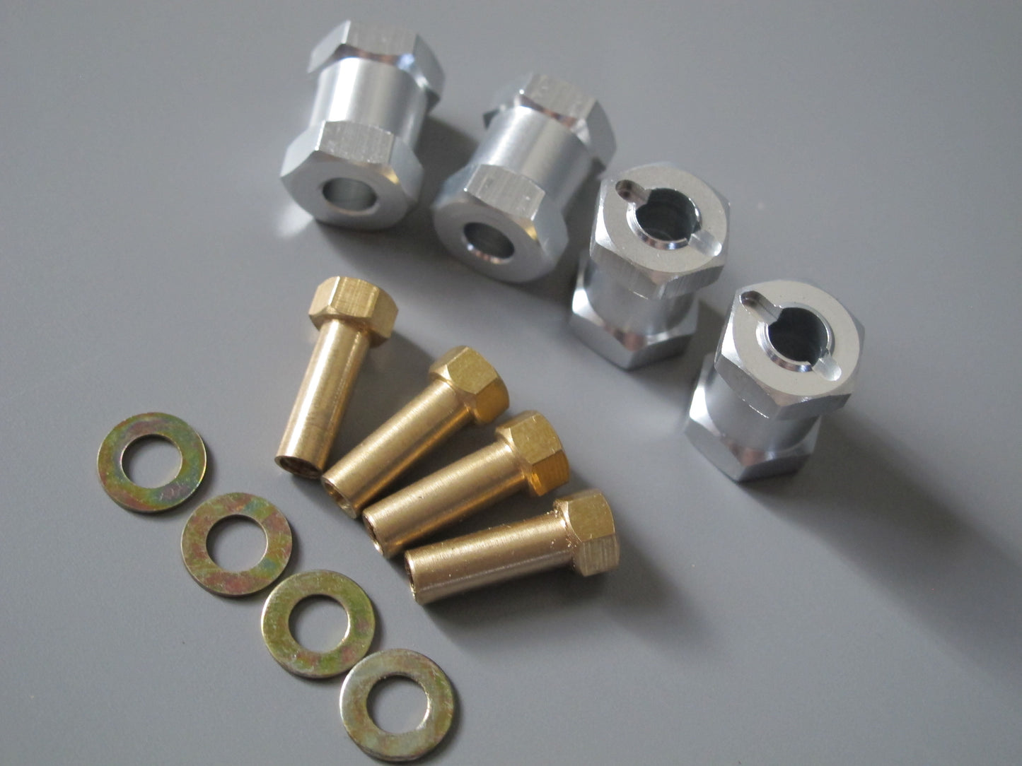 4pcs 17mm Wheel Hub Spacer Extend Extension Widener Adapter Tamiya R/C 1/10 Toy Axial Hpi RC4WD with 12mm Hex Wheel Hub