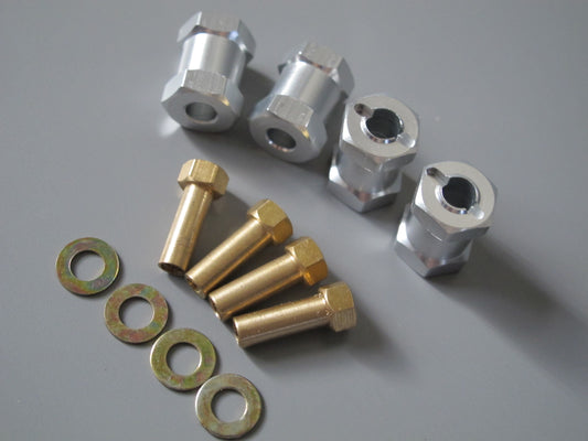 4pcs 17mm Wheel Hub Spacer Extend Extension Widener Adapter Tamiya R/C 1/10 Toy Axial Hpi RC4WD with 12mm Hex Wheel Hub
