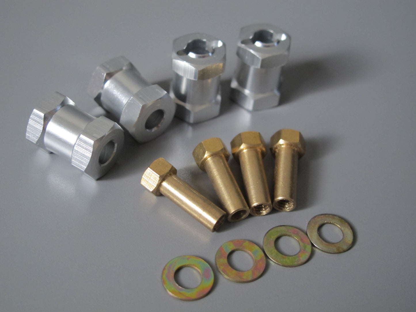 4pcs 17mm Wheel Hub Spacer Extend Extension Widener Adapter Tamiya R/C 1/10 Toy Axial Hpi RC4WD with 12mm Hex Wheel Hub
