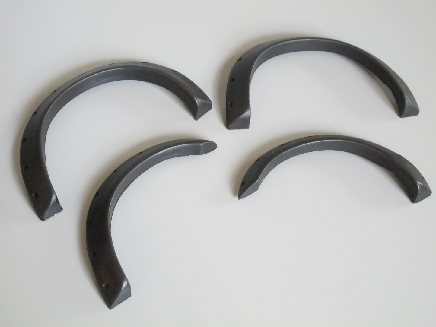 Black Rubber Add-On Fender Flares Set for Tamiya R/C Toy 1/10 Juggernaut Ford F350 F-350 High Lift Truck