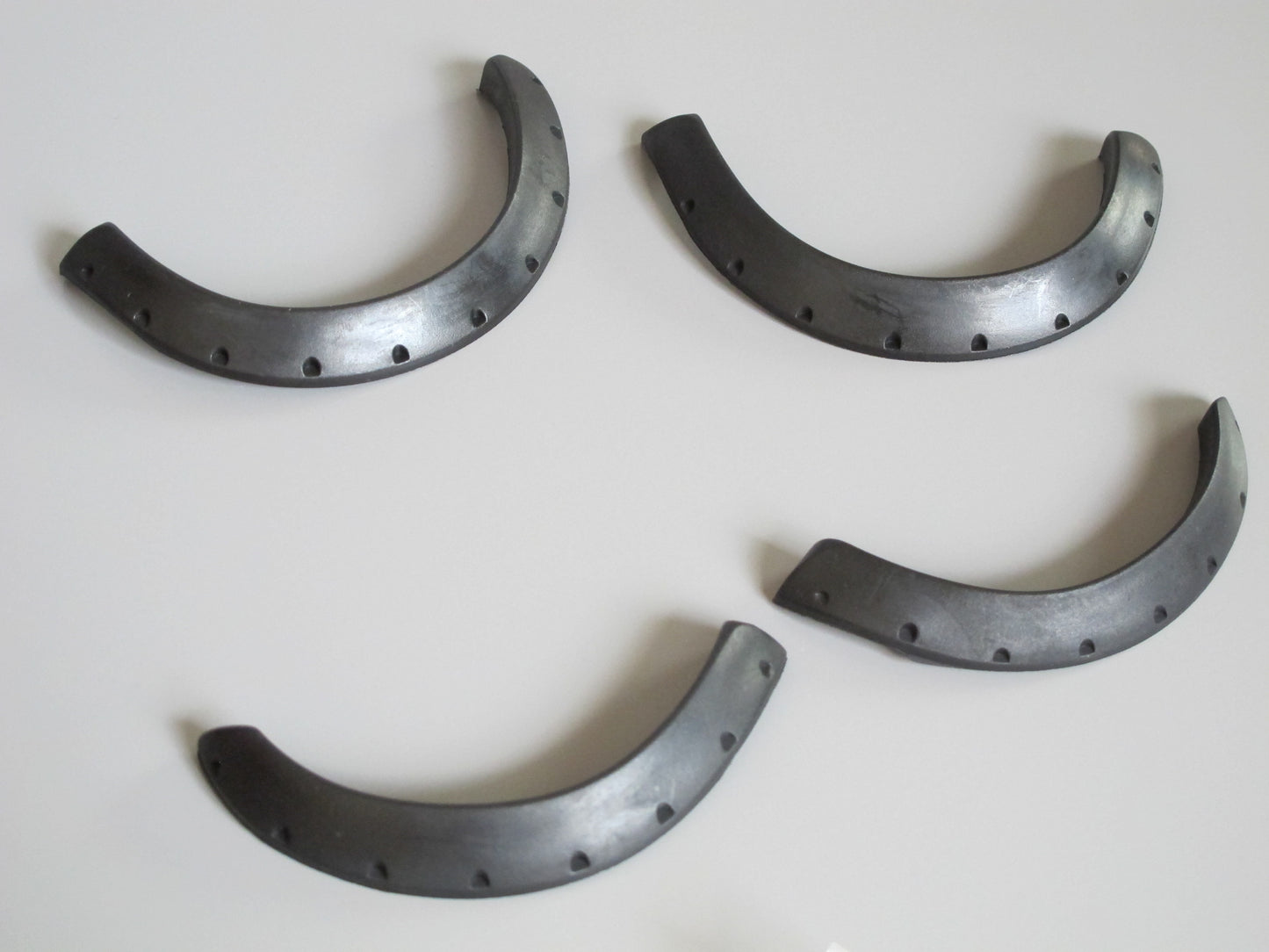 Black Rubber Add-On Fender Flares Set for Tamiya R/C Toy 1/10 Juggernaut Ford F350 F-350 High Lift Truck