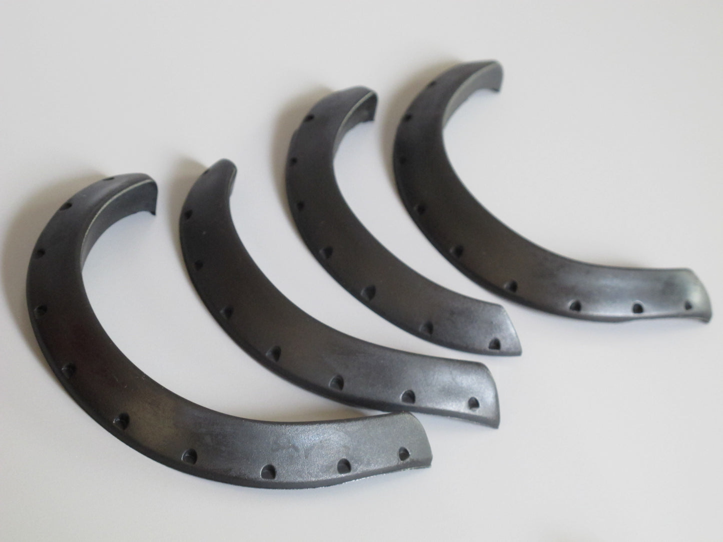 Black Rubber Add-On Fender Flares Set for Tamiya R/C Toy 1/10 Juggernaut Ford F350 F-350 High Lift Truck