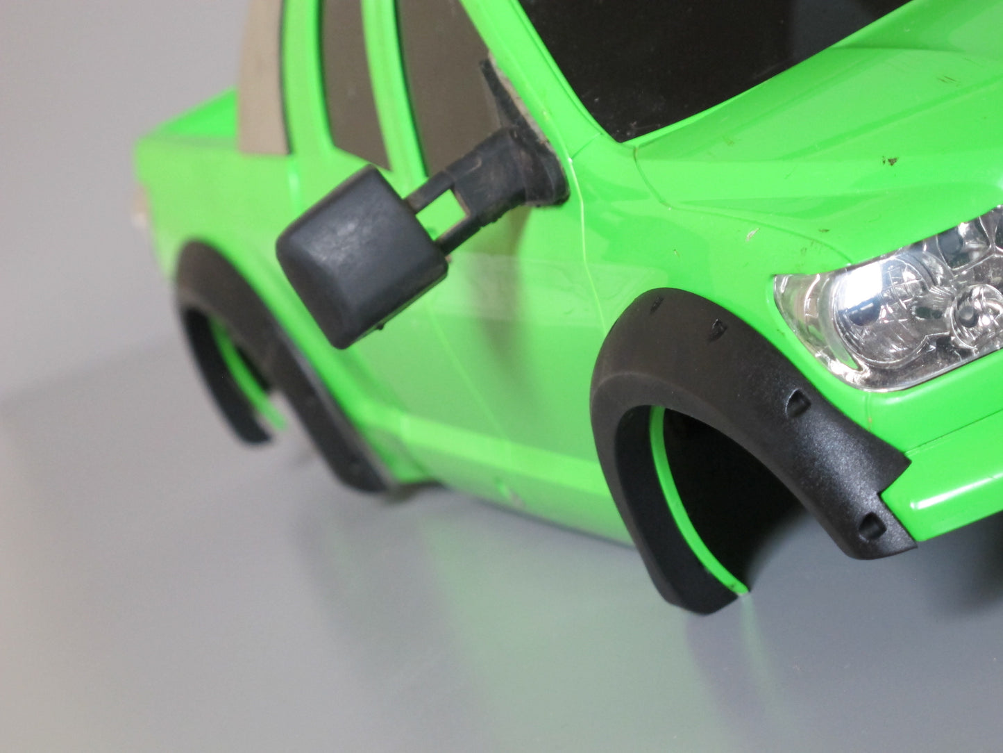 Black Rubber Fender Flares Set Add-On for Tamiya R/C Toy 1/10 Toyota Tundra High-Lift Truck