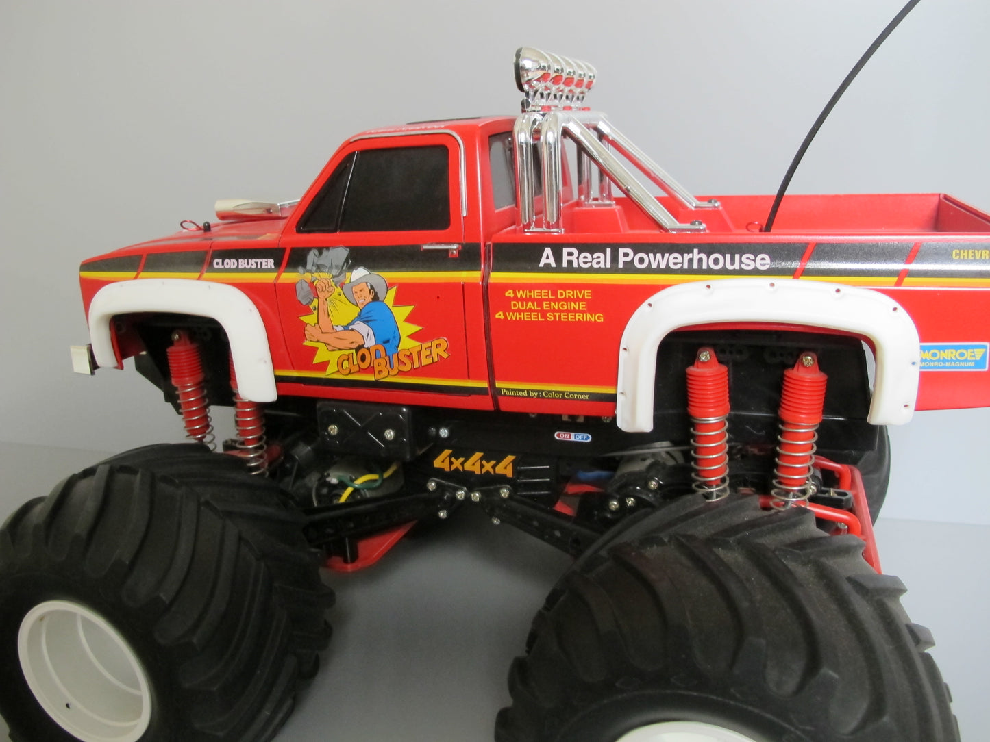 White Rubber Side Fender Flares Set for Tamiya R/C Toy 1/10 Super Clod Buster Clodbuster Truck