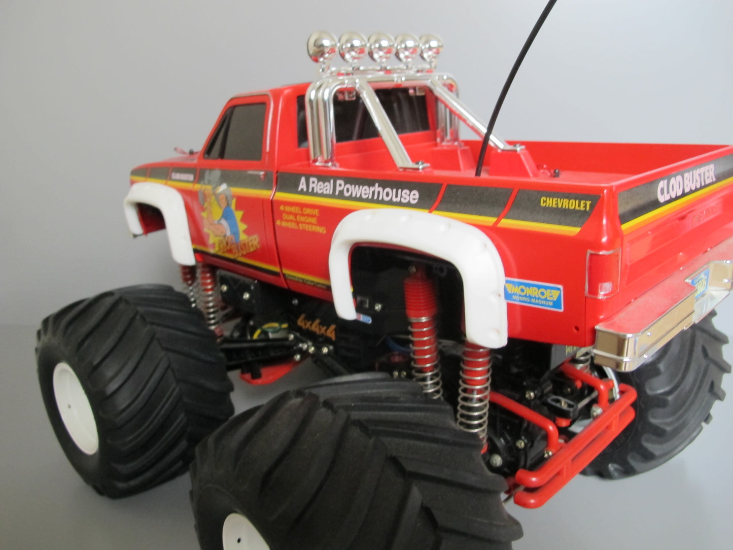 White Rubber Side Fender Flares Set for Tamiya R/C Toy 1/10 Super Clod Buster Clodbuster Truck