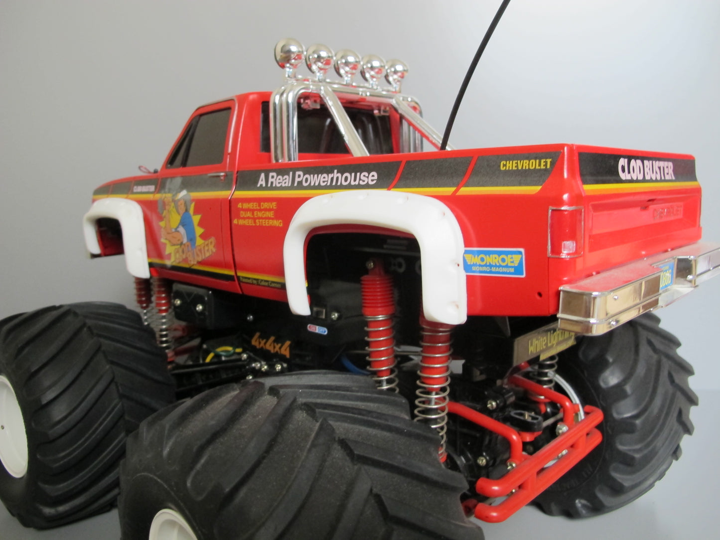 White Rubber Side Fender Flares Set for Tamiya R/C Toy 1/10 Super Clod Buster Clodbuster Truck