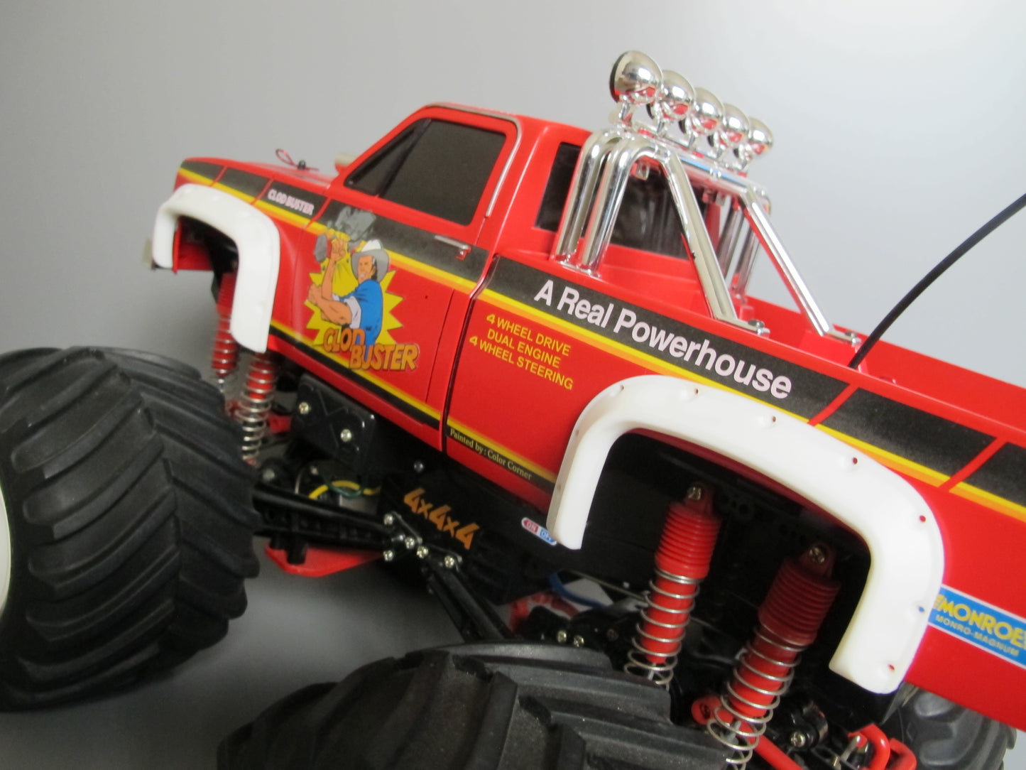 White Rubber Side Fender Flares Set for Tamiya R/C Toy 1/10 Super Clod Buster Clodbuster Truck
