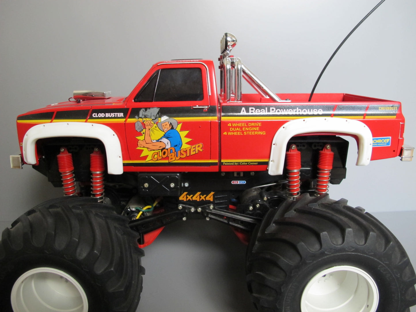 White Rubber Side Fender Flares Set for Tamiya R/C Toy 1/10 Super Clod Buster Clodbuster Truck