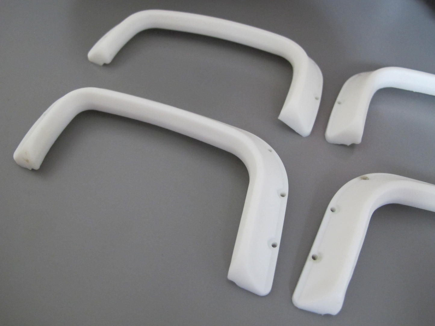 White Rubber Side Fender Flares Set for Tamiya R/C Toy 1/10 Super Clod Buster Clodbuster Truck