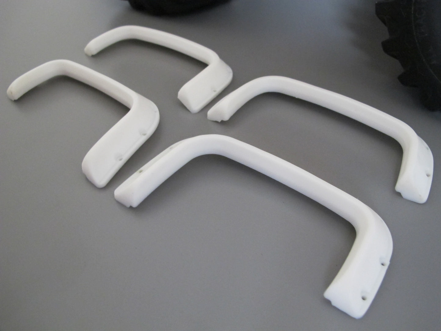 White Rubber Side Fender Flares Set for Tamiya R/C Toy 1/10 Super Clod Buster Clodbuster Truck
