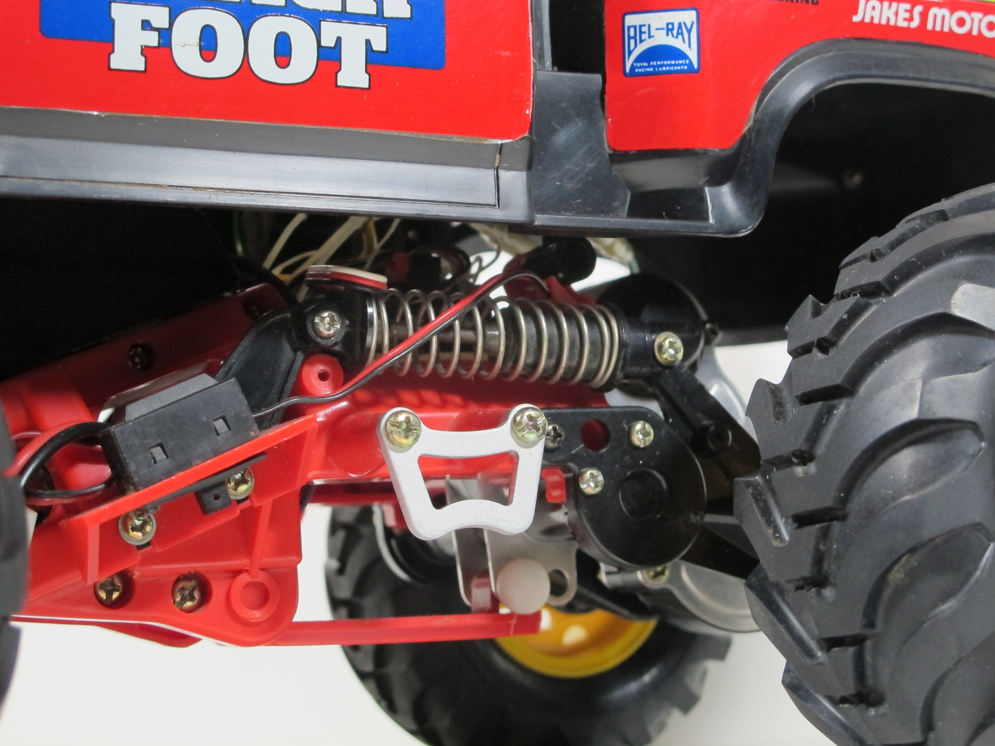 Pair Aluminum Battery Stopper Tamiya 1/10 Mud Blaster Blackfoot Monster Beetle Frog Brat