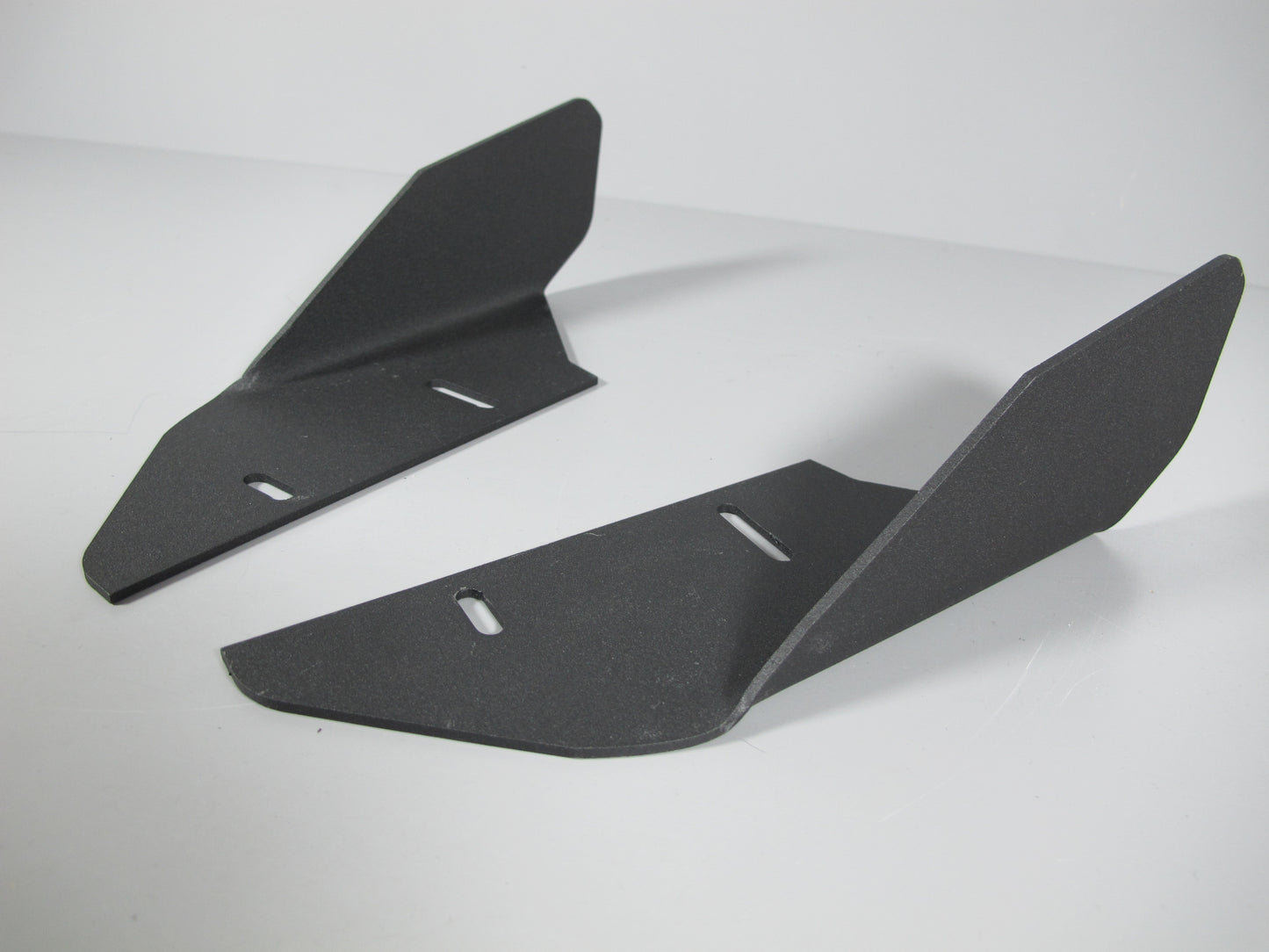 Share Pair Aluminum Black Aero JDM Racing Front Bumper Lip Splitter Diffuser Spoiler