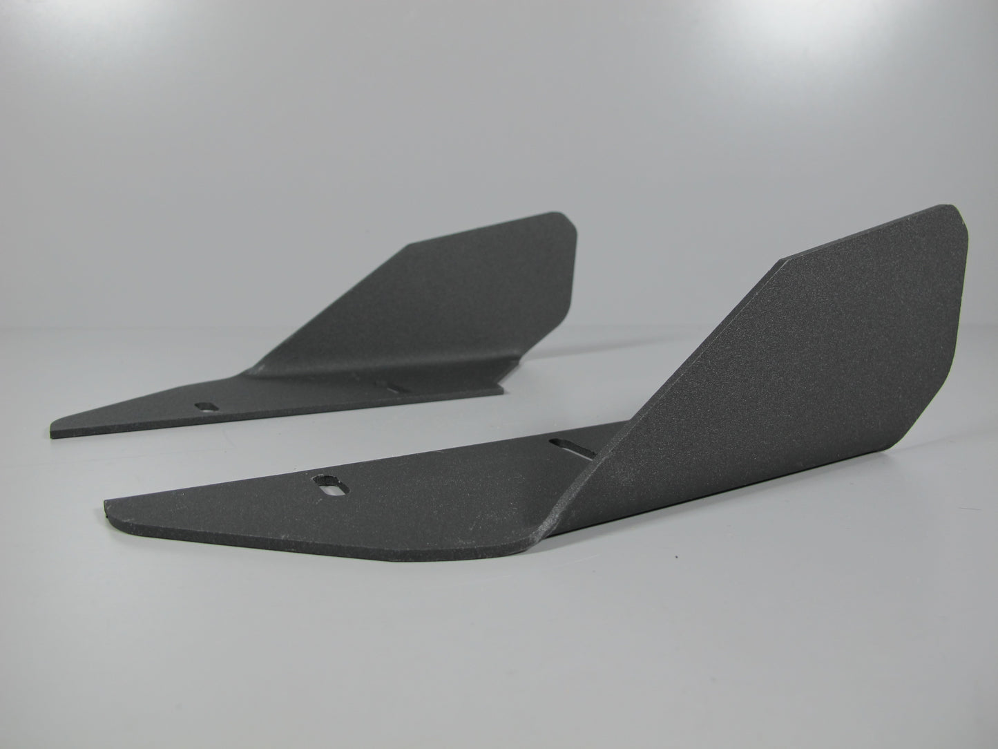 Share Pair Aluminum Black Aero JDM Racing Front Bumper Lip Splitter Diffuser Spoiler