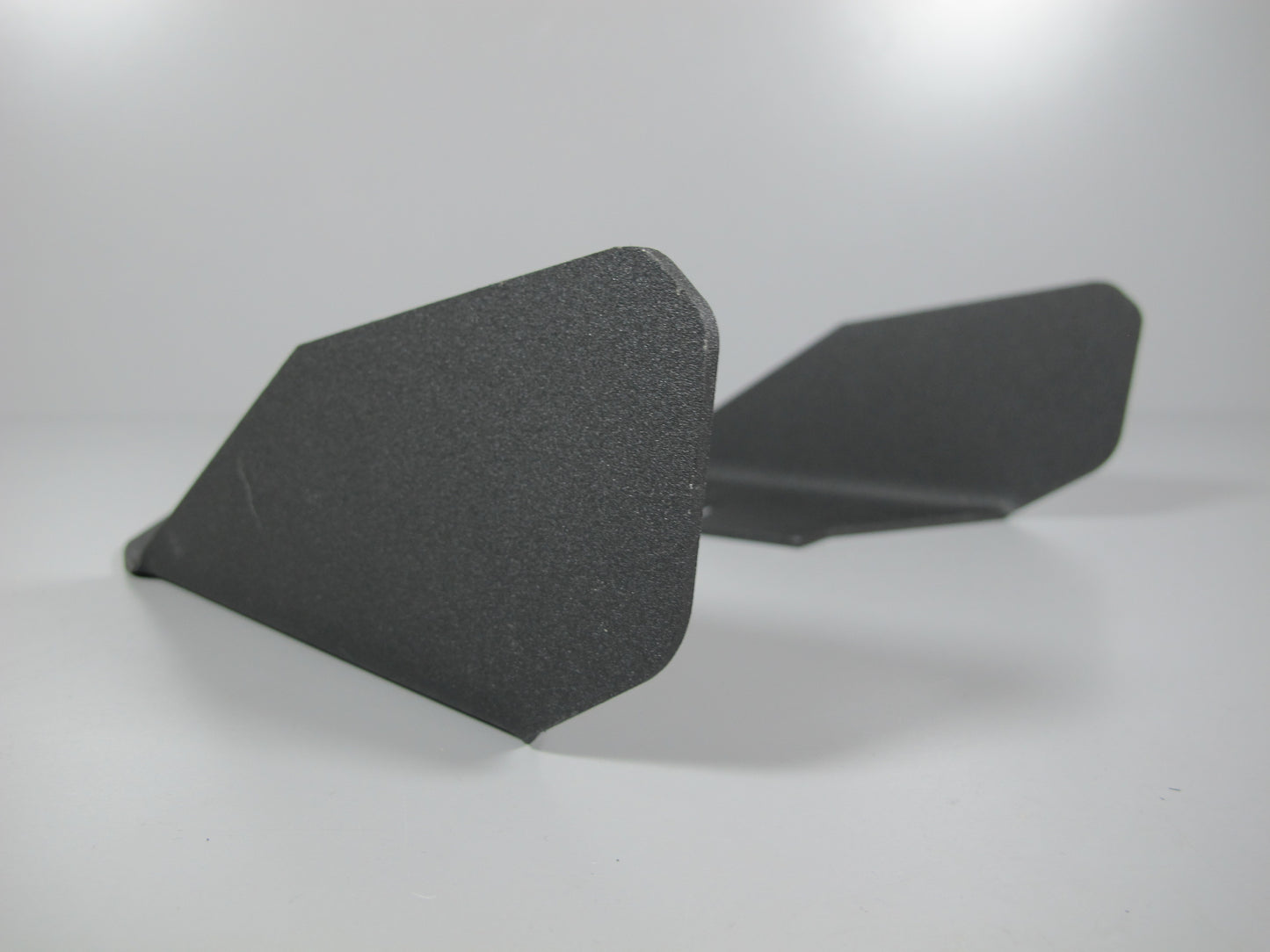 Share Pair Aluminum Black Aero JDM Racing Front Bumper Lip Splitter Diffuser Spoiler