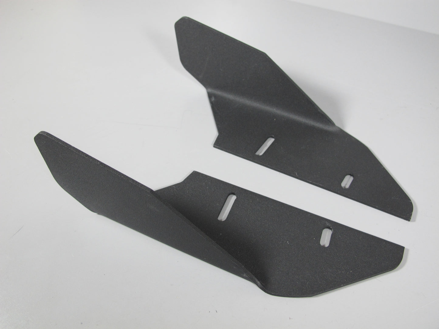 Share Pair Aluminum Black Aero JDM Racing Front Bumper Lip Splitter Diffuser Spoiler