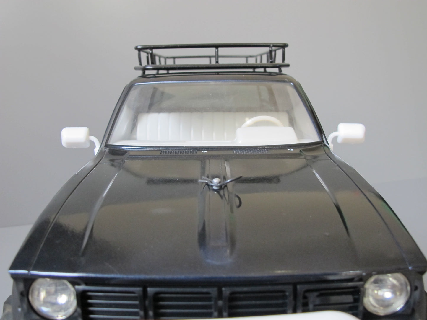 Pair White Rubber L/R Side Window Mirror for Tamiya R/C Toy 1/10 Toyota Hilux Bruiser Trailfinder RC4WD