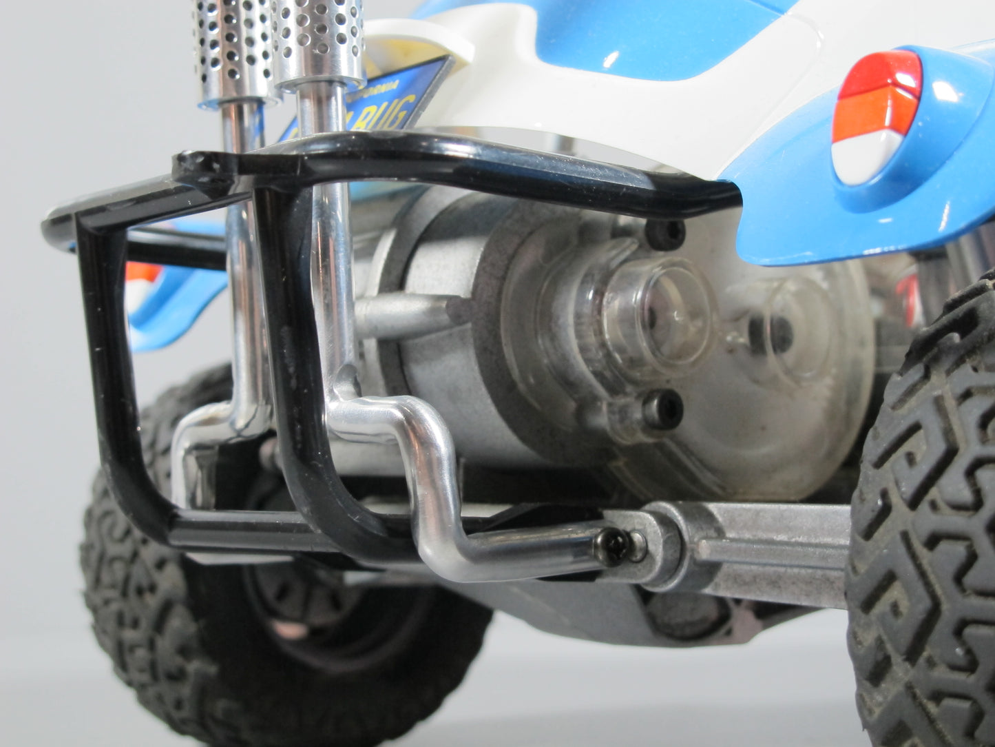 Pair Vertical Rear Angle Cut Exhaust Pipe for Tamiya 1/10 R/C Sand Scorcher Super Champ Buggy