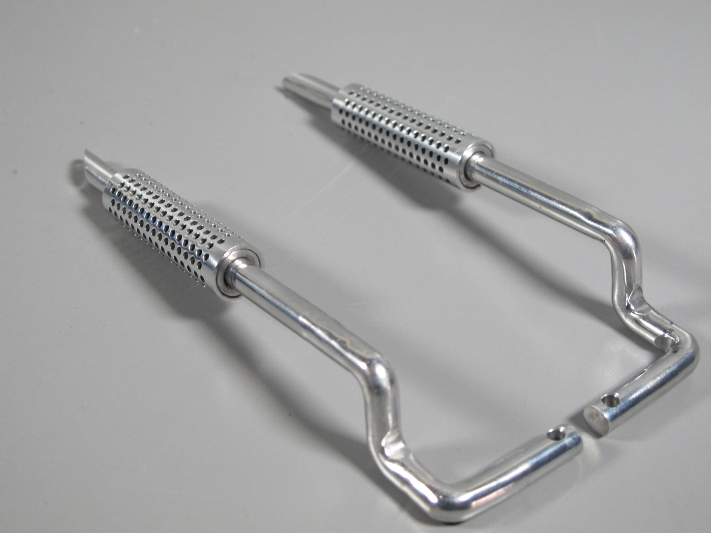 Pair Vertical Rear Angle Cut Exhaust Pipe for Tamiya 1/10 R/C Sand Scorcher Super Champ Buggy