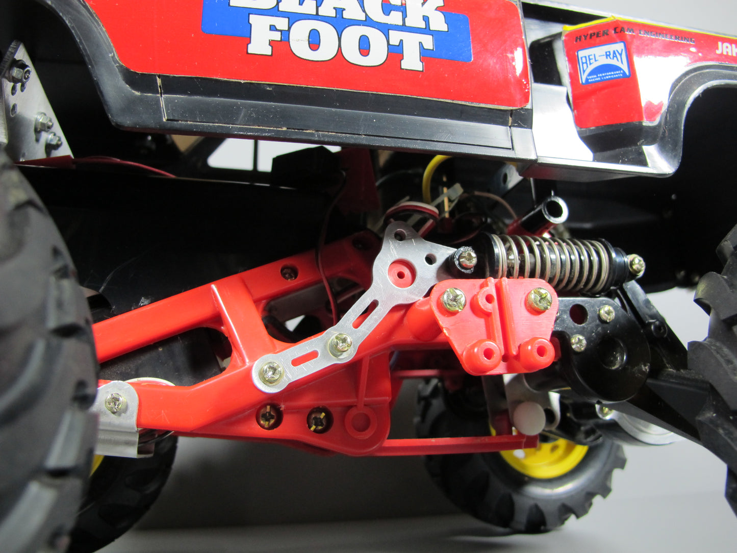 Pair Aluminum Rear Shock Bracket Tamiya 1/10 RC Mud Blaster Blackfoot Monster Beetle Frog Brat