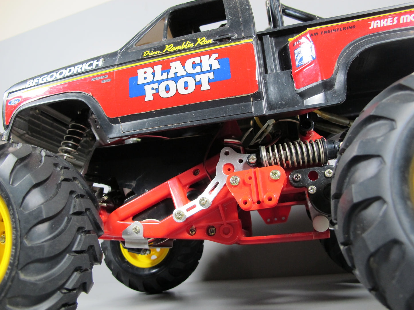 Pair Aluminum Rear Shock Bracket Tamiya 1/10 RC Mud Blaster Blackfoot Monster Beetle Frog Brat