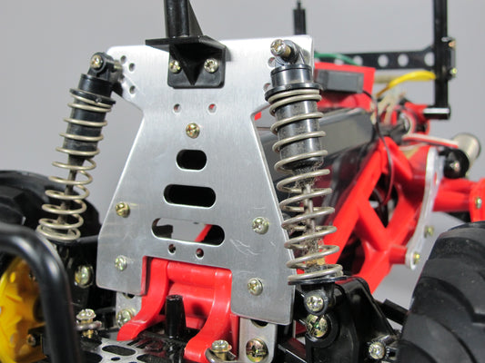 Aluminum Front Shock Body Post Mount Tower Plate for 1/10 R/C Toy Tamiya Brat Blackfoot Monster Beetle