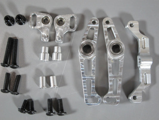 Aluminum Wide Angle Steering Knuckle Arm set for Tamiya R/C 1/10 TT-01E Drift Chassis