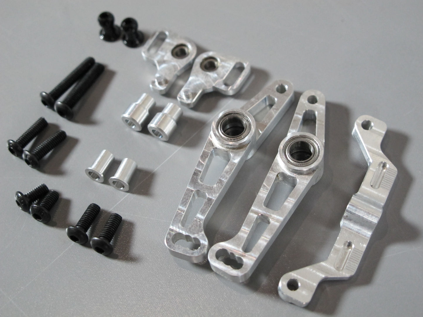 Aluminum Wide Angle Steering Knuckle Arm set for Tamiya R/C 1/10 TT-01E Drift Chassis