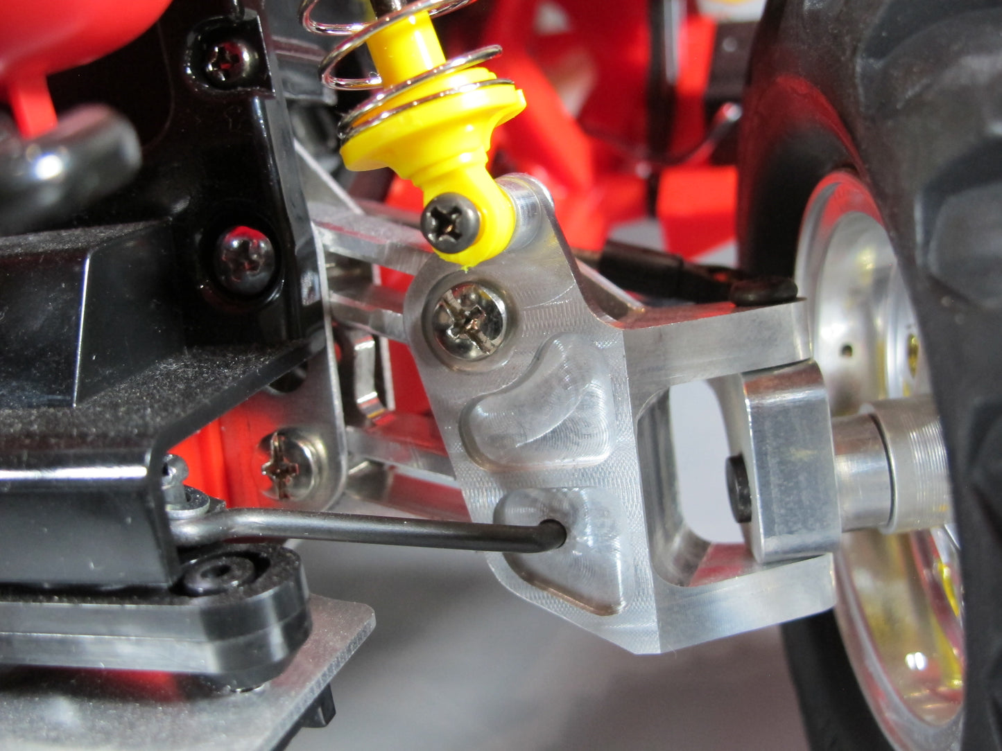 Pair Aluminum Front Lower Upper Left & Right Side Control Arm Tamiya 1/10 R/C Monster Beetle Blackfoot Mud Blaster