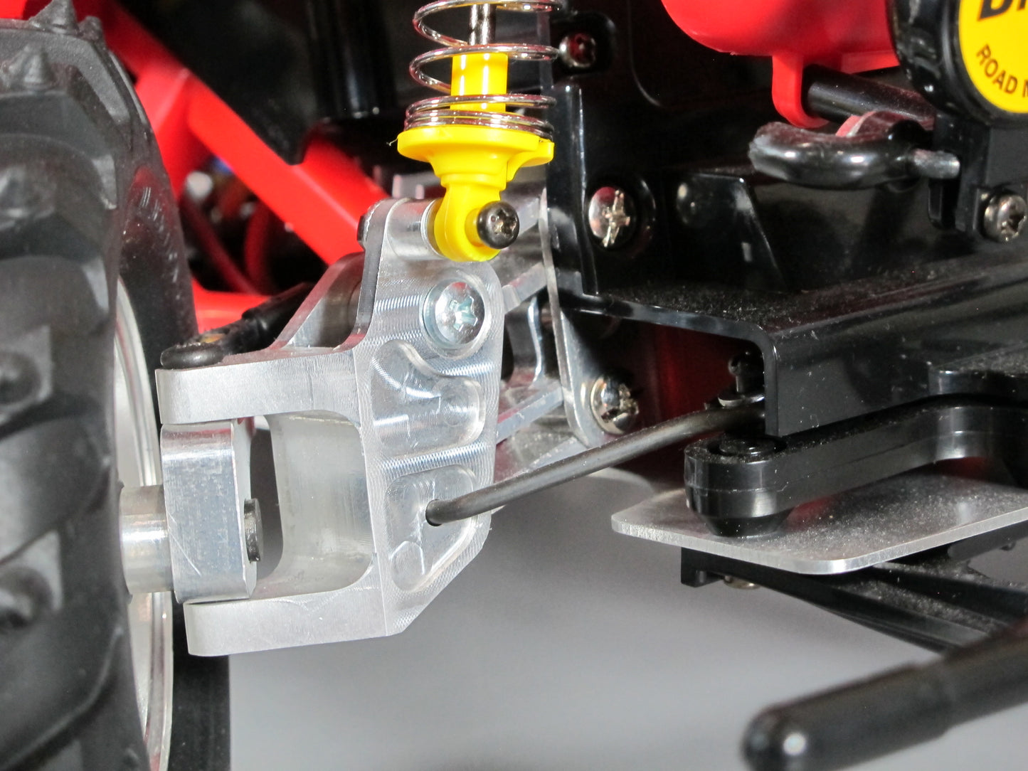Pair Aluminum Front L/R Side Steering Knuckles for Tamiya R/C 1/10 Monster Beetle Blackfoot Mud Blaster