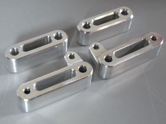 Pair Aluminum Front Lower Upper Left & Right Side Control Arm Tamiya 1/10 R/C Monster Beetle Blackfoot Mud Blaster