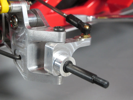 Pair Aluminum Front L/R Upright Steering Swing Arm for Tamiya 1/10 R/C Monster Beetle Blackfoot Mudblaster