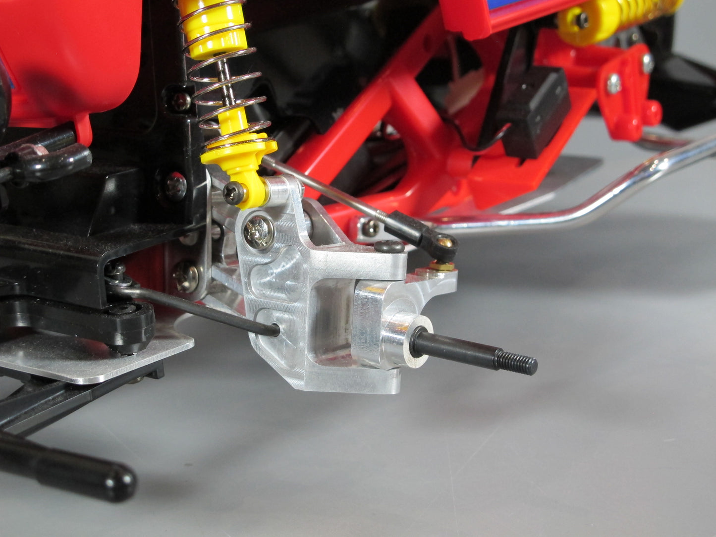 Pair Aluminum Front L/R Upright Steering Swing Arm for Tamiya 1/10 R/C Monster Beetle Blackfoot Mudblaster