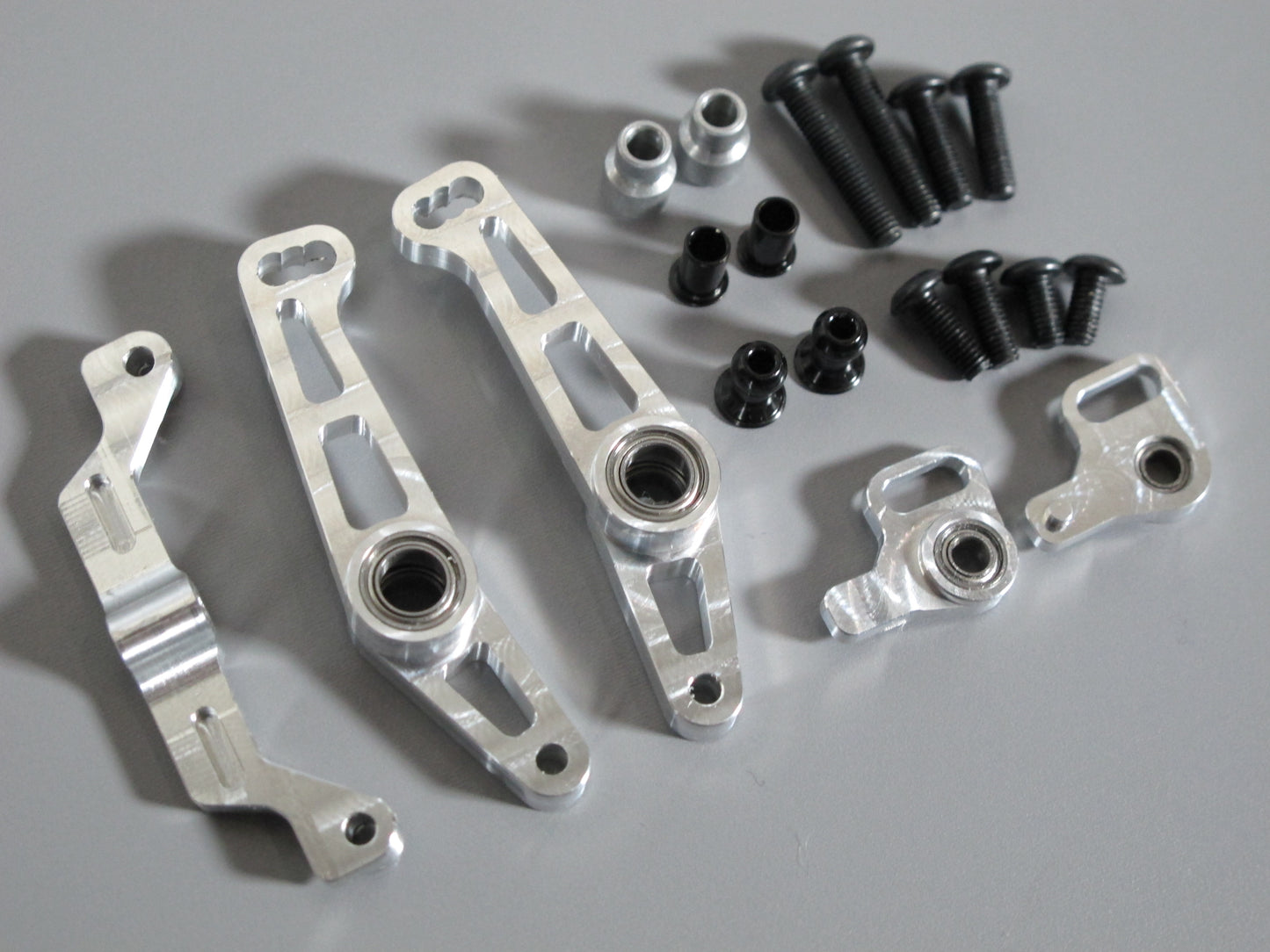 Aluminum Wide Angle Steering Knuckle Arm set for Tamiya R/C 1/10 TT-01E Drift Chassis