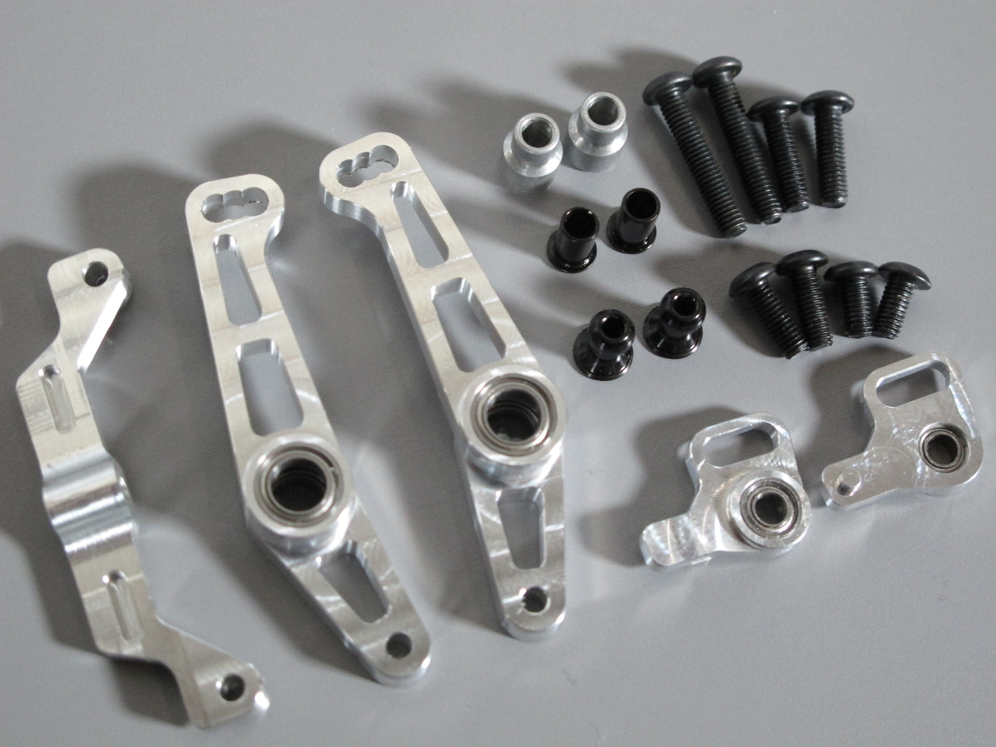 Aluminum Wide Angle Steering Knuckle Arm set for Tamiya R/C 1/10 TT-01E Drift Chassis