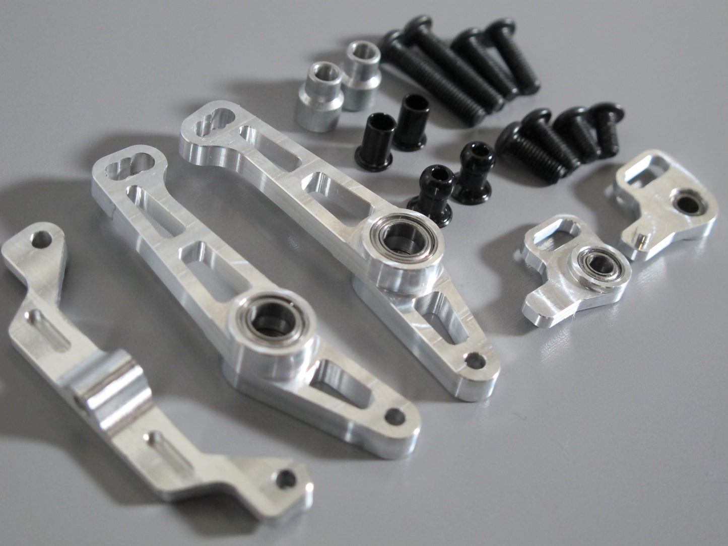 Aluminum Wide Angle Steering Knuckle Arm set for Tamiya R/C 1/10 TT-01E Drift Chassis