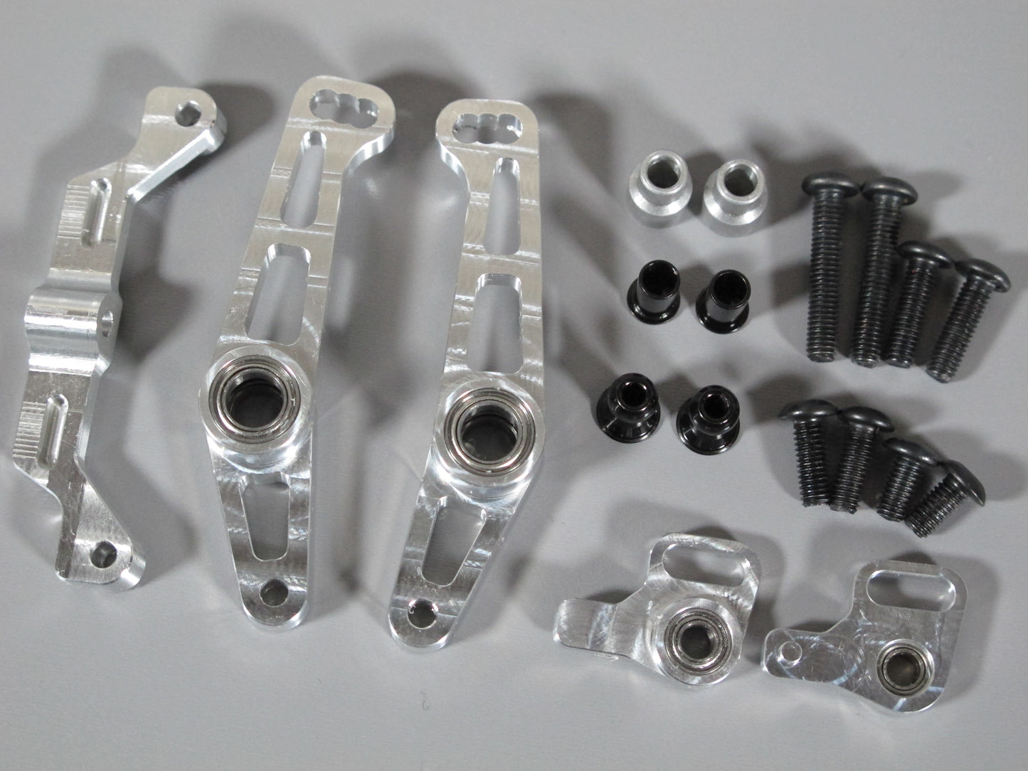 Aluminum Wide Angle Steering Knuckle Arm set for Tamiya R/C 1/10 TT-01E Drift Chassis