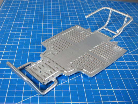 Aluminum Front & Back Bumper Guard Bar + CNC Lower Chassis plate for Tamiya 1/10 Sand Scorcher Champ Buggy SRB