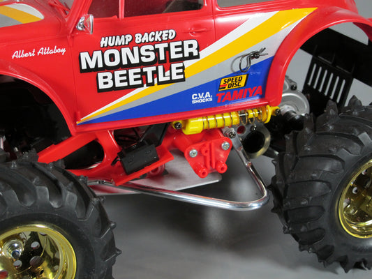 Pair Aluminum Side Step Guard V-Shape for Tamiya 1/10 Frog Brat Monster Beetle Blackfoot