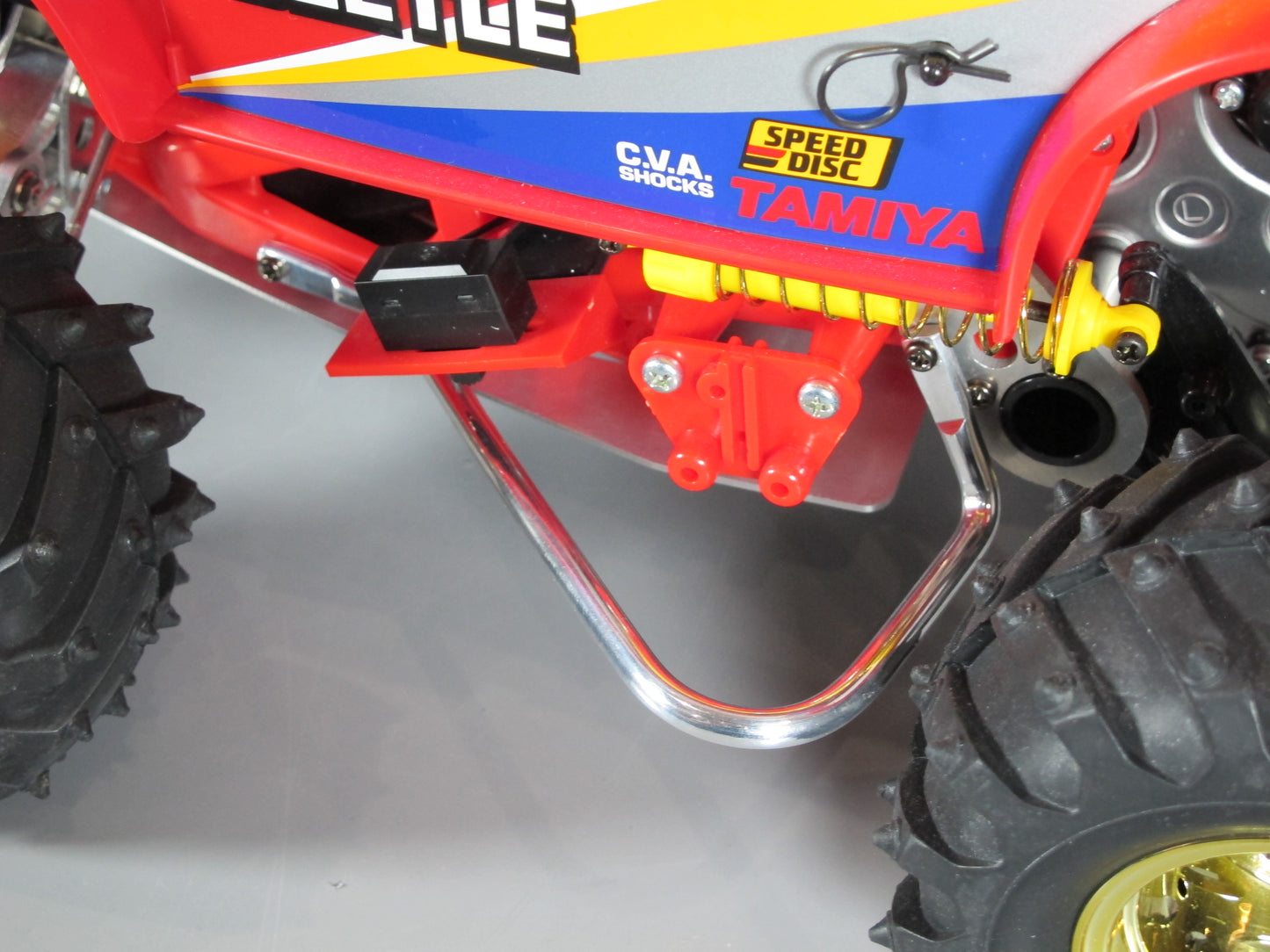 Pair Aluminum Polish Side Step Guard Bar Tamiya Toy R/C 1/10 Frog Brat Monster Beetle Blackfoot Mud Blaster