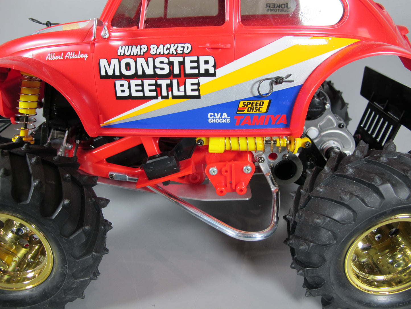 Pair Aluminum Side Step Guard V-Shape for Tamiya 1/10 Frog Brat Monster Beetle Blackfoot